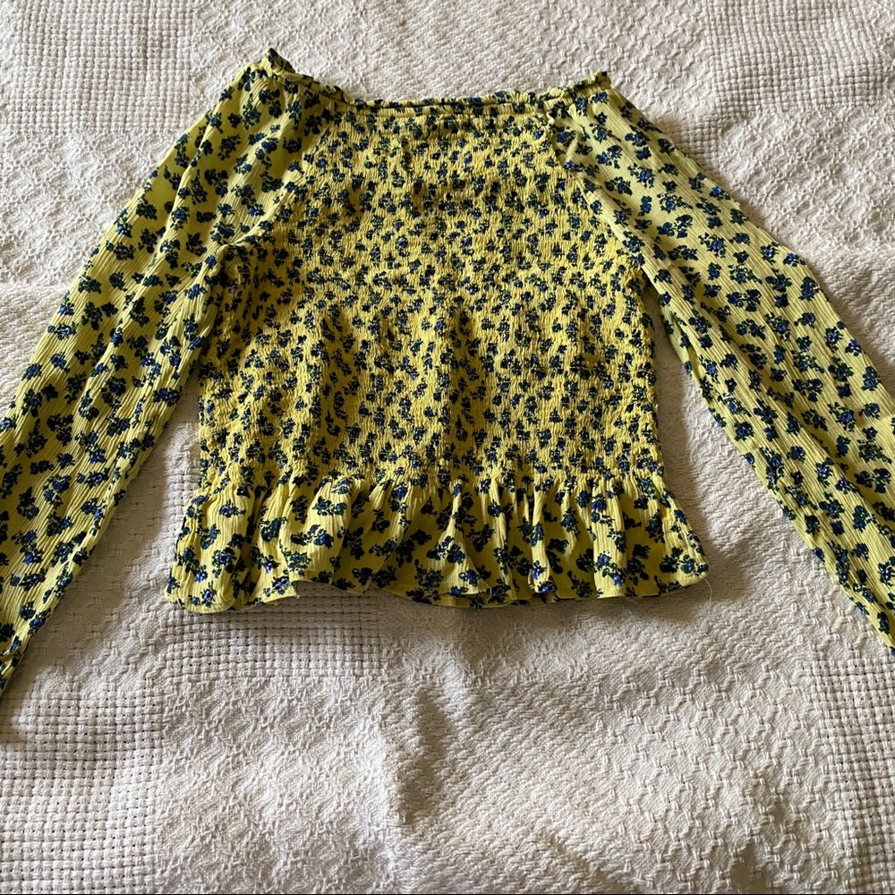 Yellow Ruffled Justice top - Picture 3 of 5